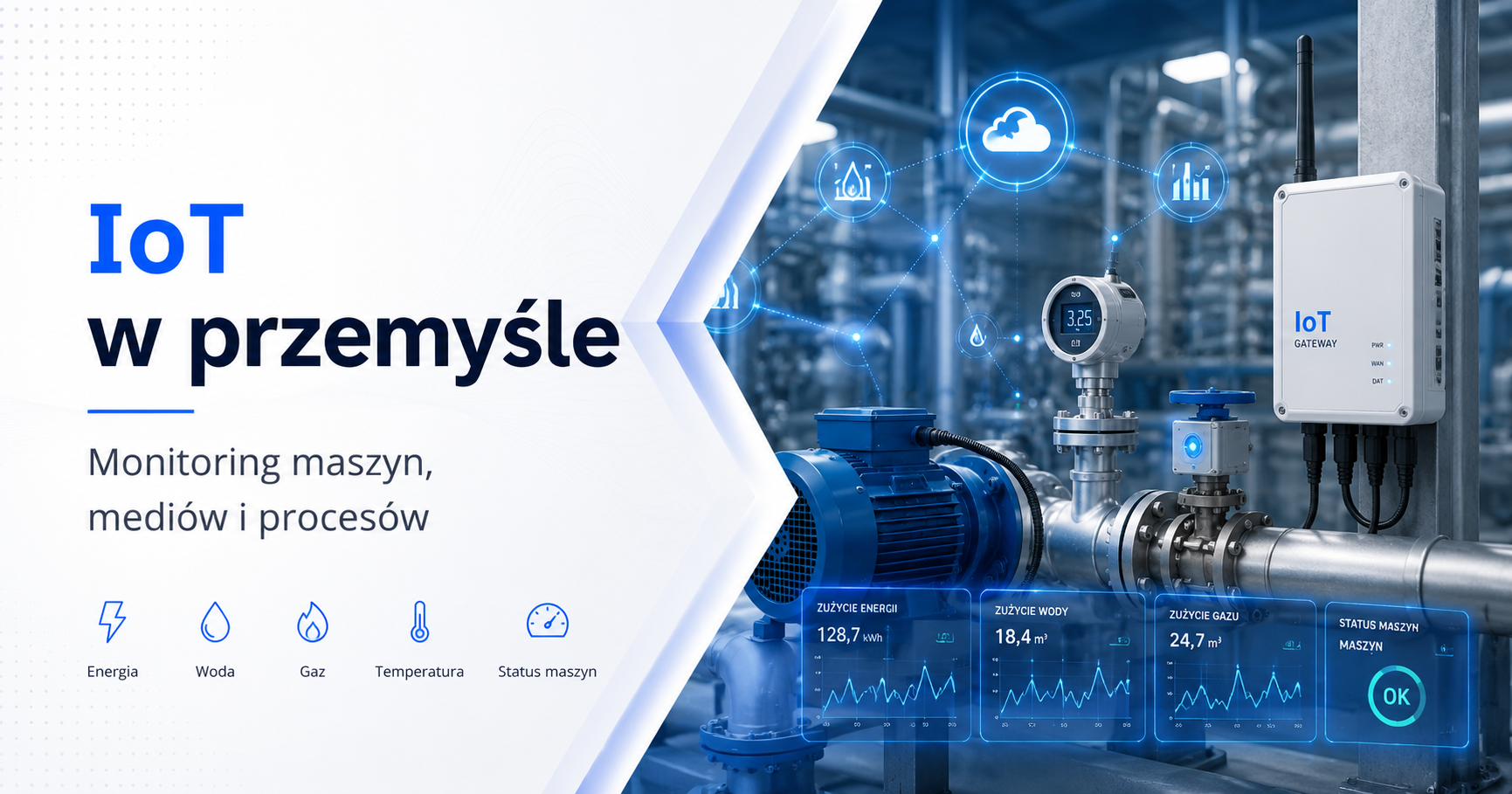 IoT w przemyśle – zdalny monitoring maszyn, mediów i procesów